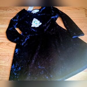 NWT Girls Blue Christmas Dress, Sz 2T